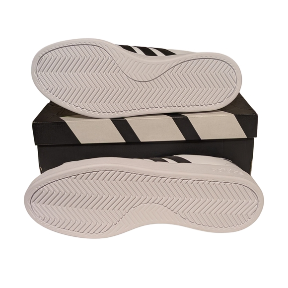 Adidas Grand Court 2.0 White Black Sneakers Mens 10.5 Tennis Casual Shoes GW9195 - Picture 4 of 9